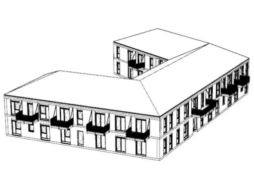 Neubau eines altengerechtes Wohnhaus mit Büroeinheit und einer Wohngemeinschaft